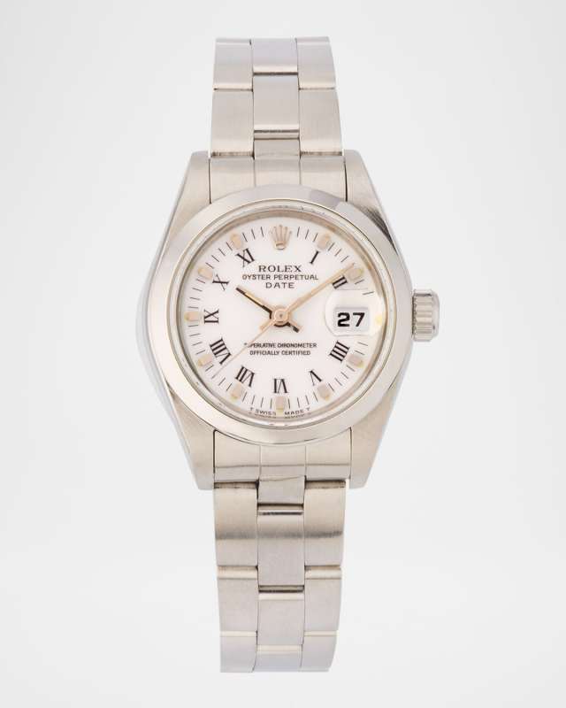 Rolex Stainless Steel Date 25mm Vintage 1996 Watch